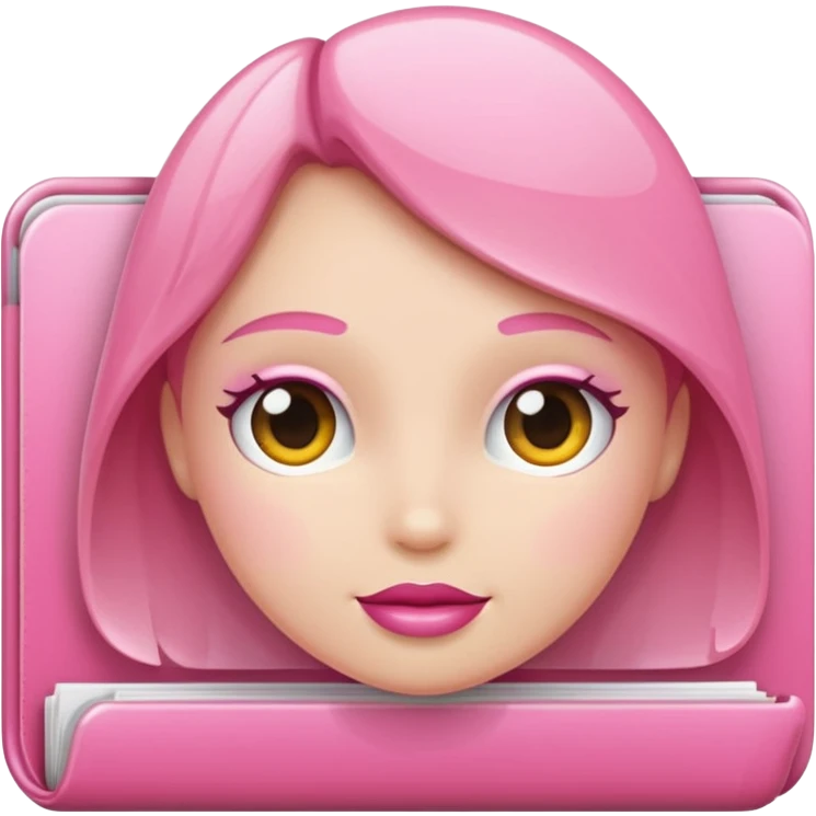make an archive file with girly pink tones. emoji