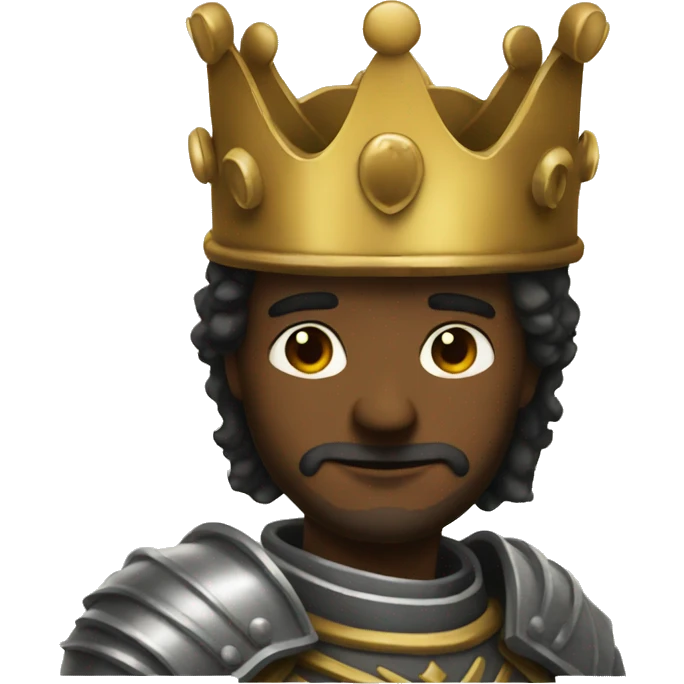 a king honoring a knight emoji