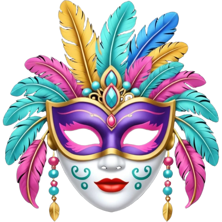 Festival themed Mask emoji