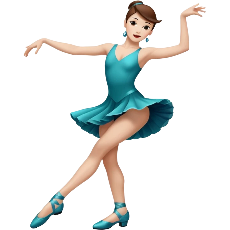 Jazz dancer white with brown hair wearing dance turning shoes not ballet shoes  emoji
