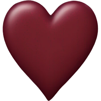 maroon heart emoji