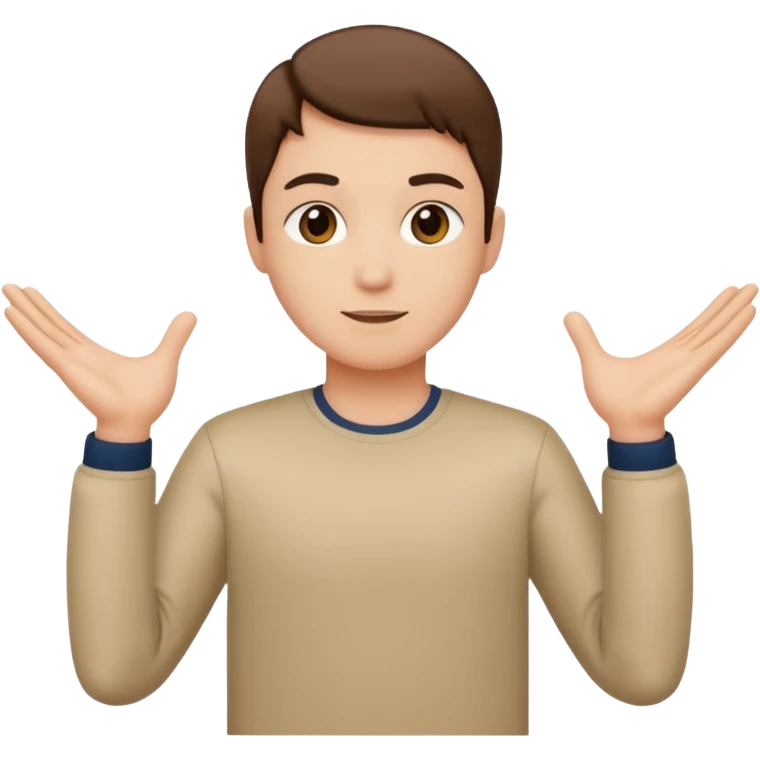 someone doing a t pose emoji