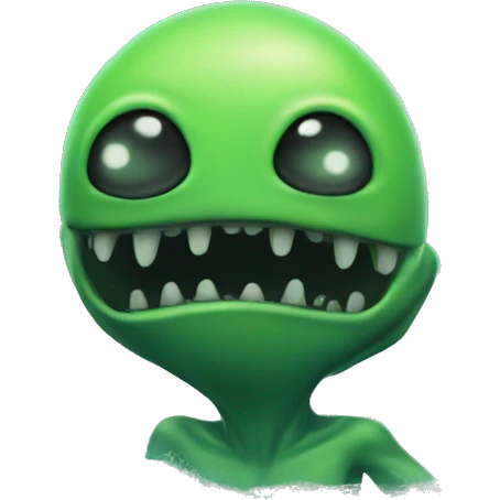 alien in the ocean emoji