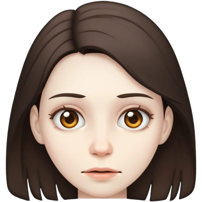Brunette woman Wither emoji