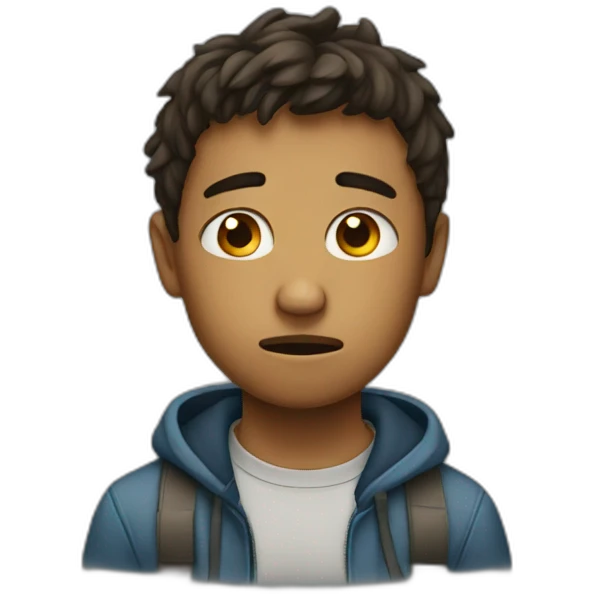 Sad boy  emoji