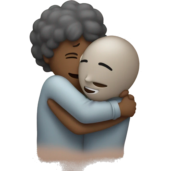 hug with heart emoji