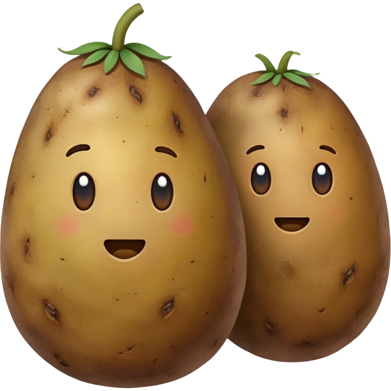 two potatoes emoji