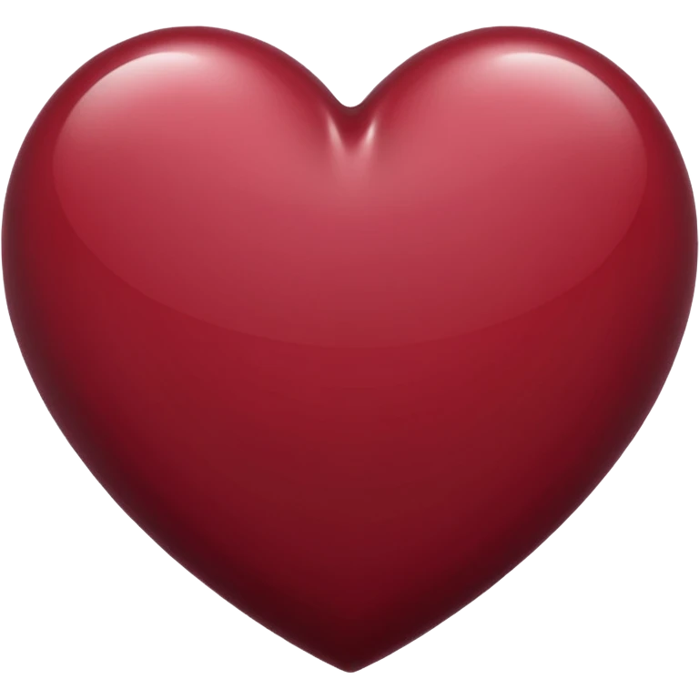 not very dark maroon colour heart emoji emoji