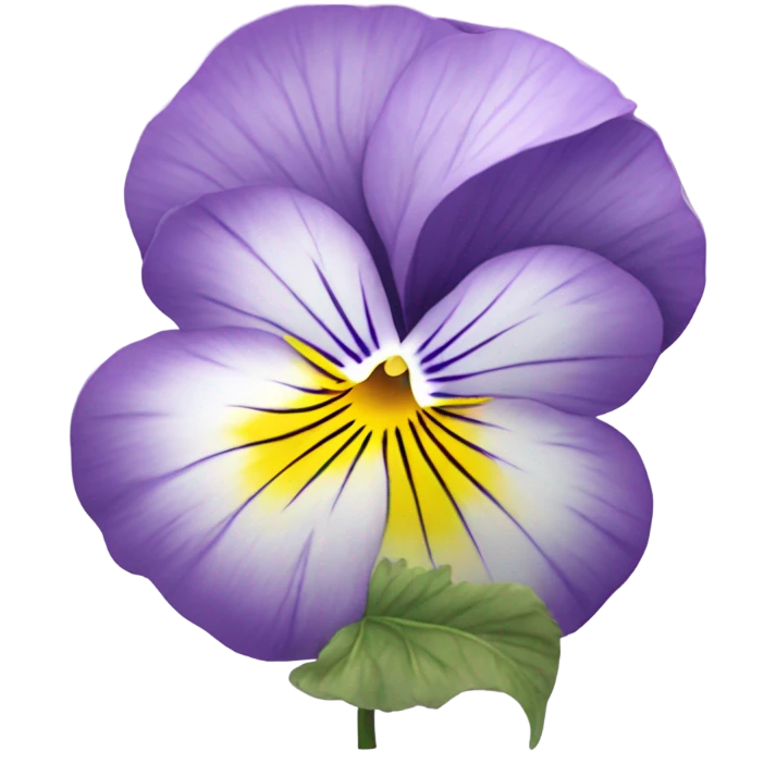 Light purple pansies  emoji