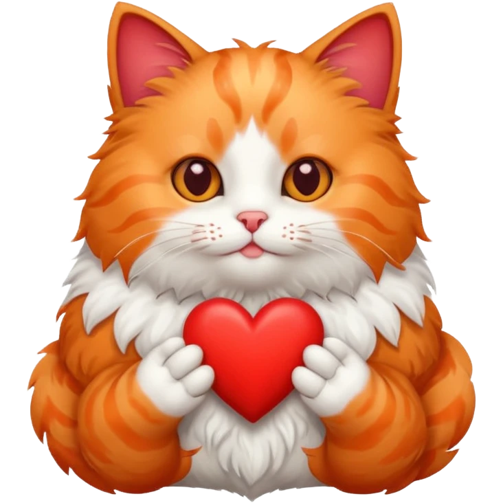 Valentine cat emoji
