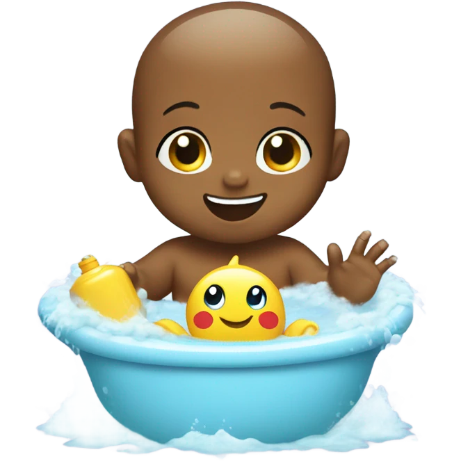 Baby in bath emoji