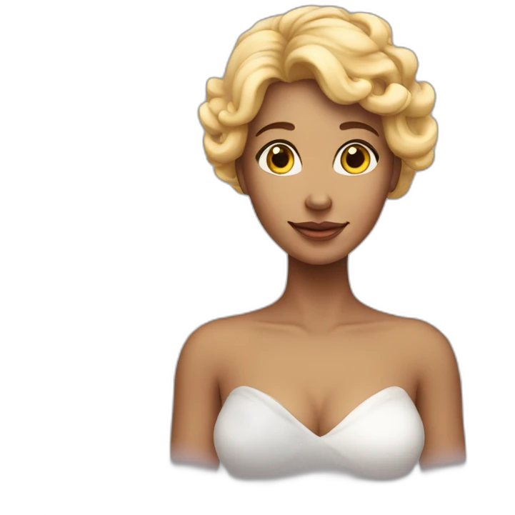 woman with ring above her head, angel emoji