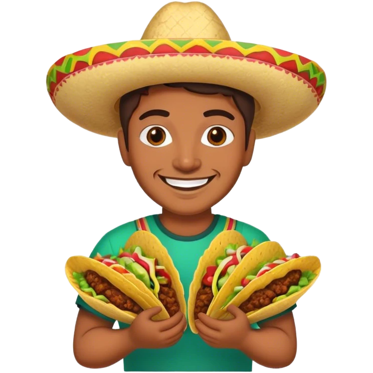 Mexican with tacos emoji