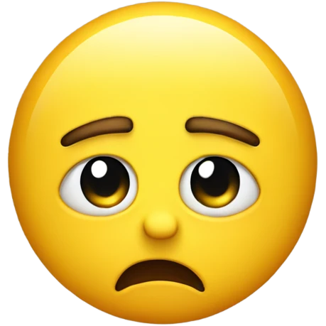 Very flustered yellow emoji emoji