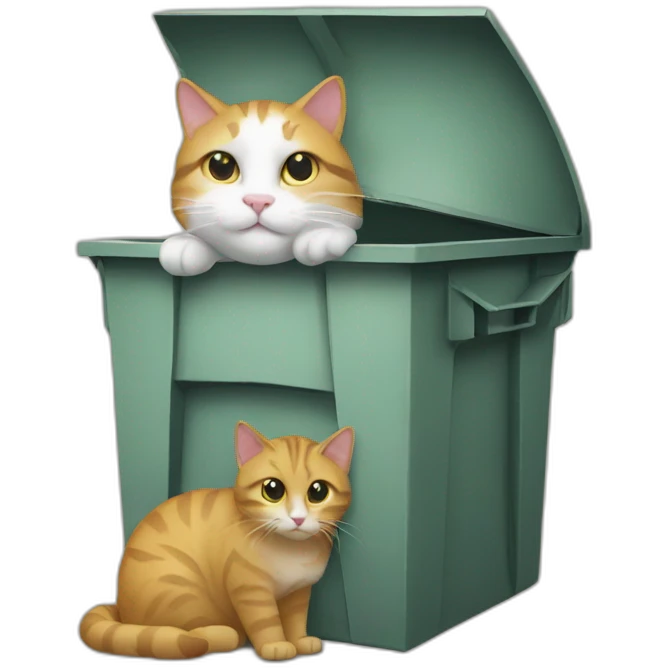 Dumpster Cat emoji