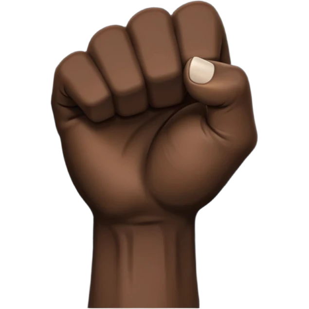 Black fist emoji