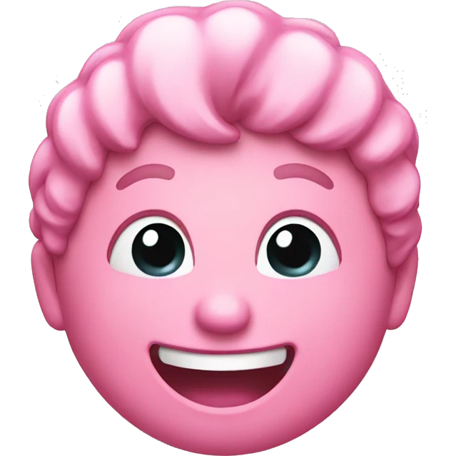 pink laughing emoji emoji