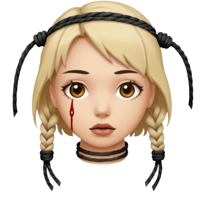 Bdsm girl emoji tied up naked emoji