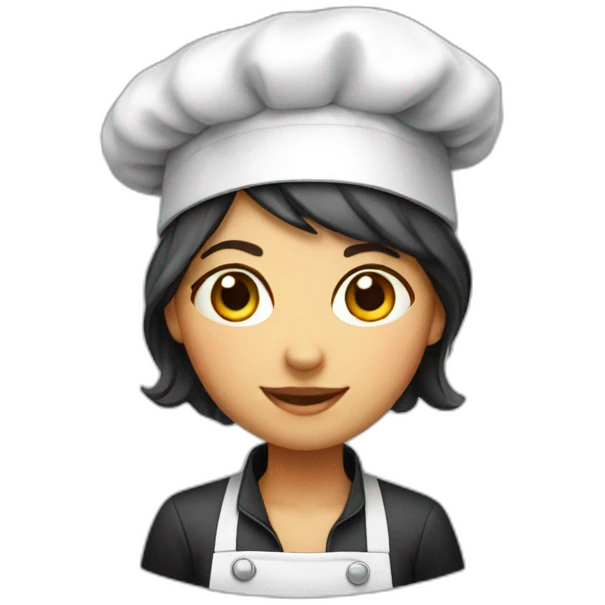 Chef girl in a cap emoji