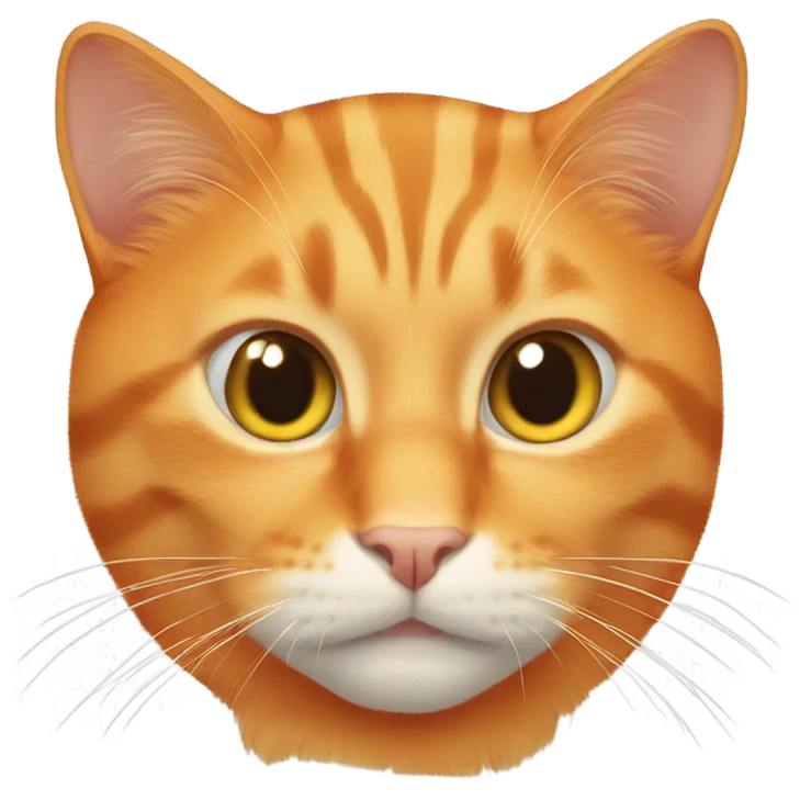 Cat orange emoji
