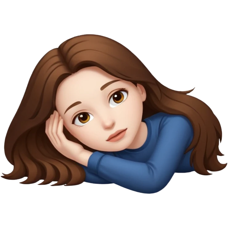 Girl Dead on the ground  emoji