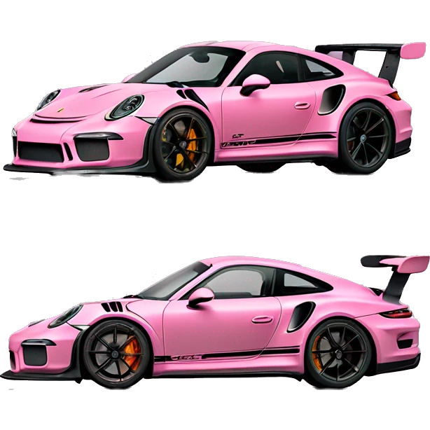 Porche 911 GT3rs pink emoji