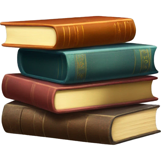 Vintage Book Stack emoji