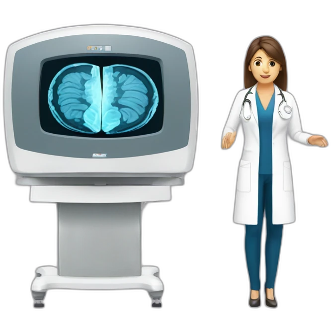 Posh-Radiologist-performing-breast-mri-to-woman emoji