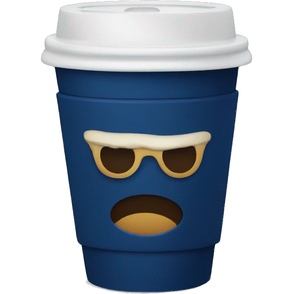 navy blue coffee cup emoji