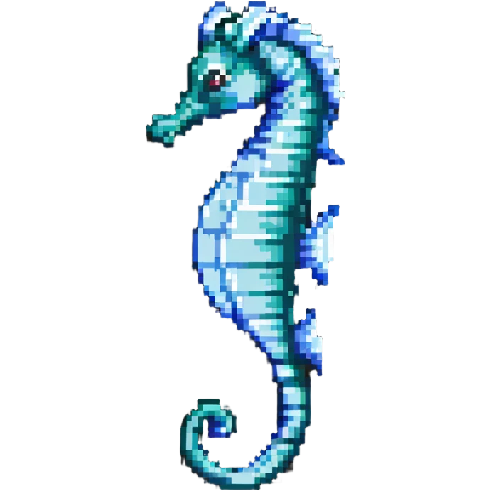 seahorse swimming emoji