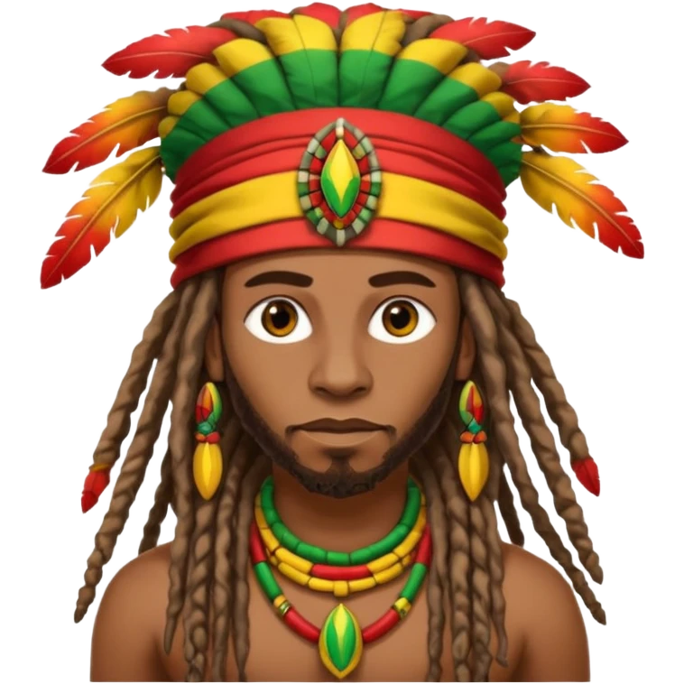 Rasta African warrior emoji