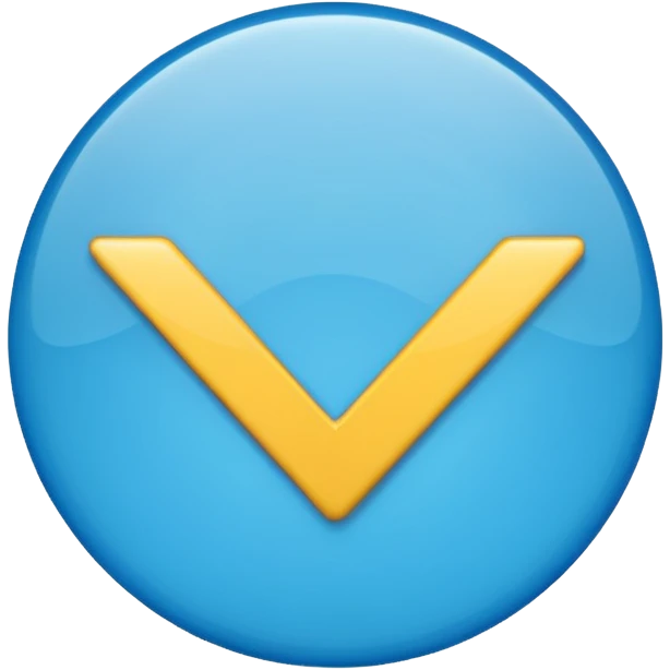 Blue check mark circle emoji