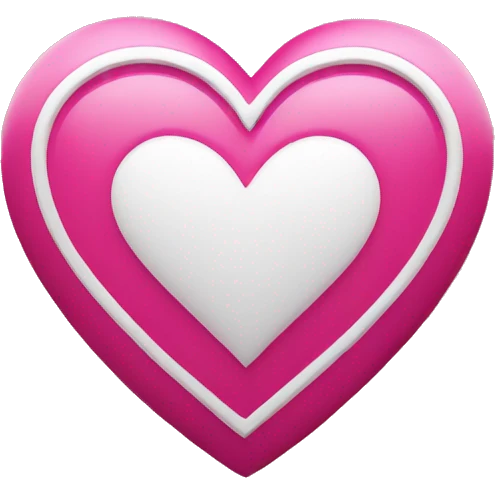 heart-deep-pink-and-white-color emoji