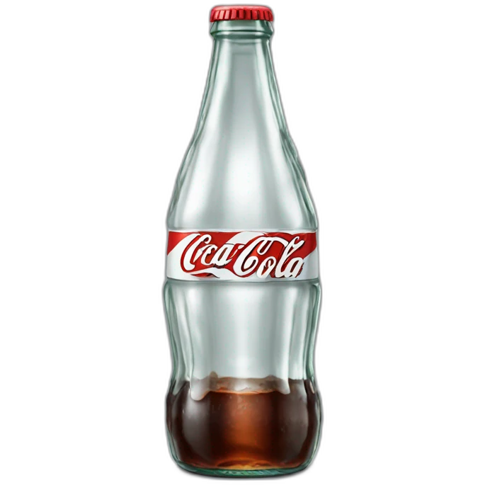 classic clear glass coca cola bottle emoji