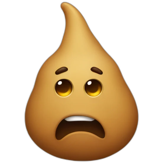 Expressionless poo emoji