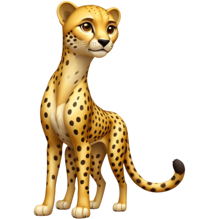 cinematic-cheetah-realistic-full-body-standing-emoji,-slim-and-athletic-frame-poised-for-action,-long-tail-curving-slightly,-head-tilted-dramatically,-sleek-golden-fur-with-black-spots,-piercing-amber-eyes,-simplified-yet-realistic-focused-features,-highly-detailed,-glowing-with-an-almost-sarcastic-glow emoji
