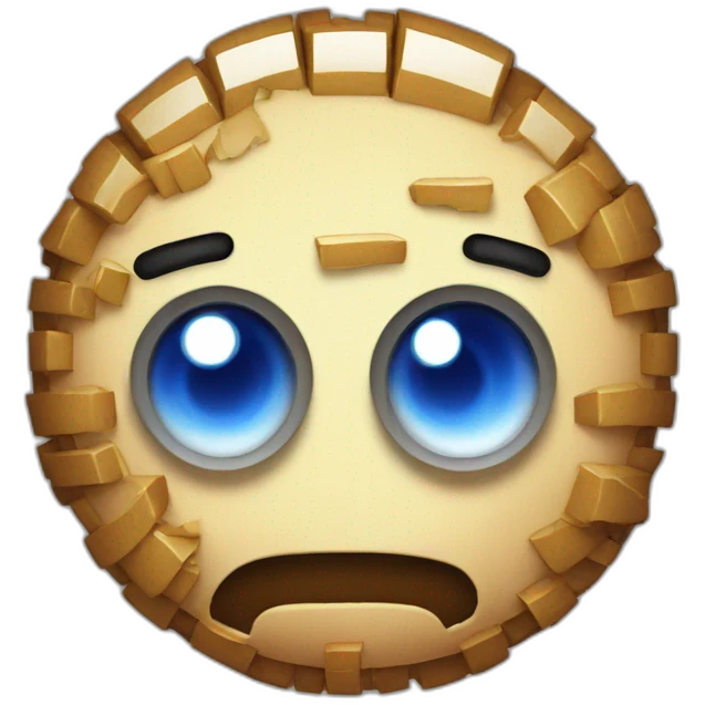 pixel bomb with one eye emoji