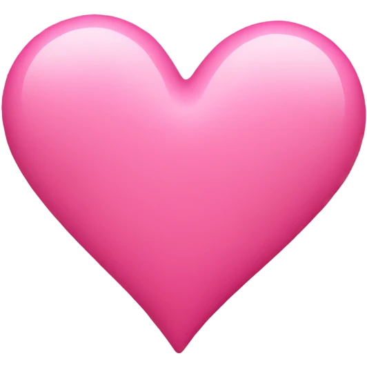 pink soft heart  emoji
