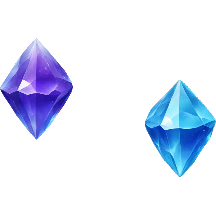 Blue & purple crystal emoji