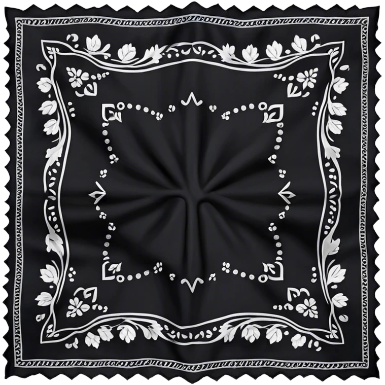 Black bandanna  emoji