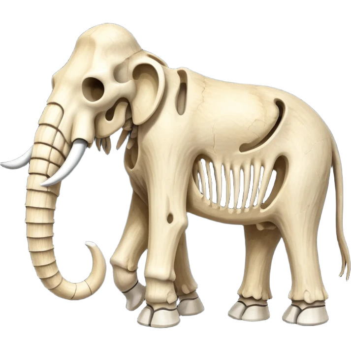 skeleton of a mammoth emoji