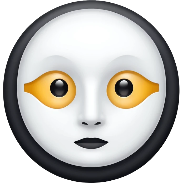 a beauty product box of skincare white rounded eyehole mask pack emoji
