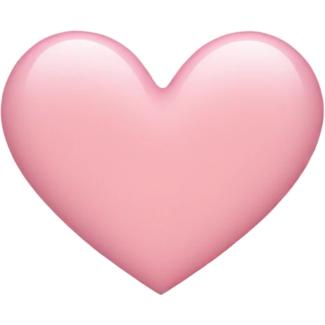 Light pink heart  emoji