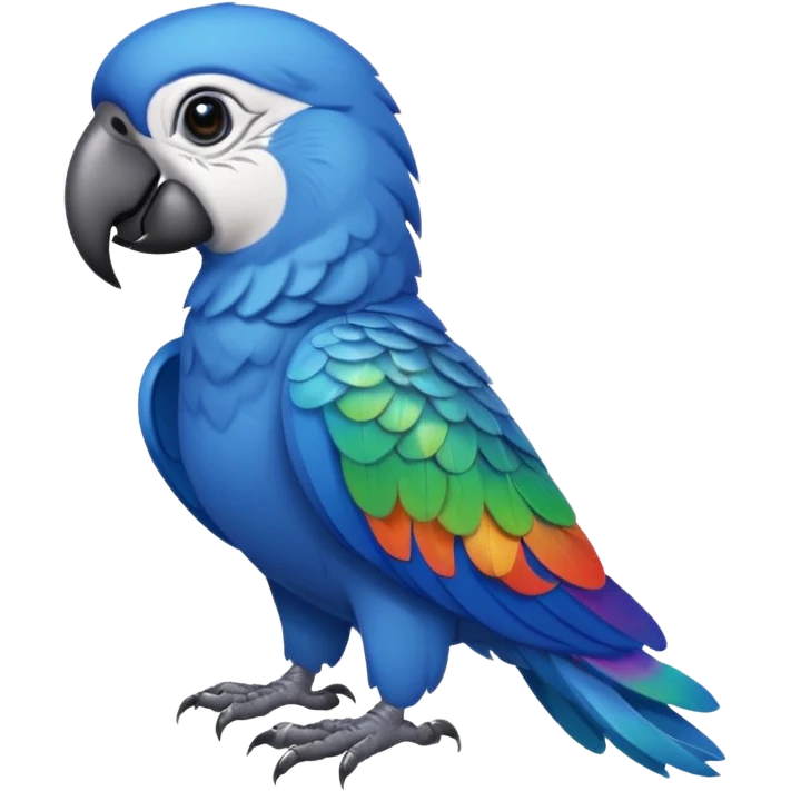 blue parrot from Brazil, rio emoji
