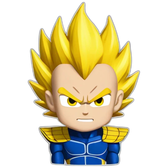 super sayain vegeta emoji