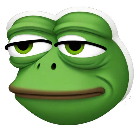 pepe the frog concentrated trader emoji