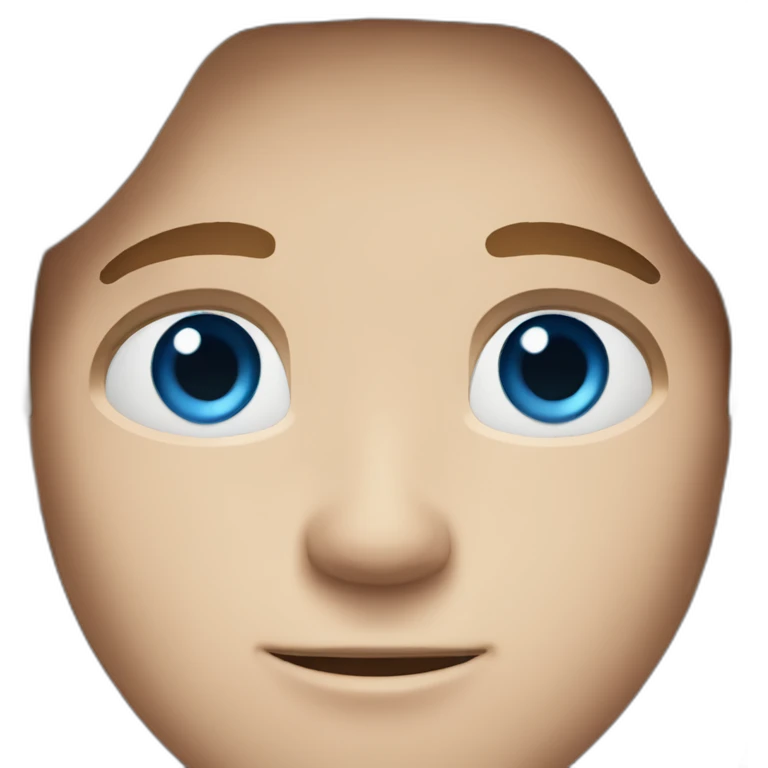 White Man with Blue Eyes, Long Brown Hair, and Freckles emoji