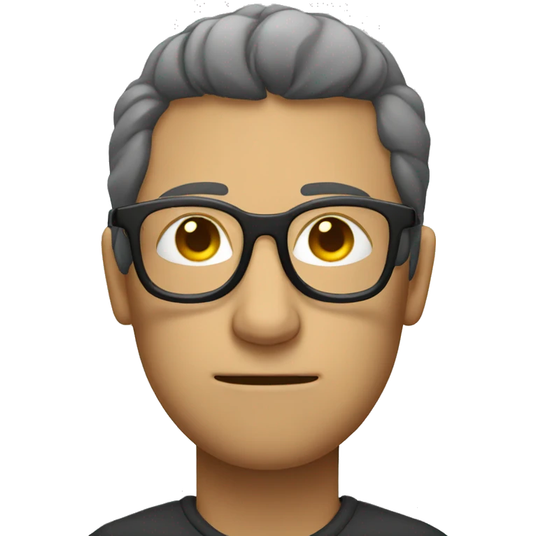 Sleepy man with glasses emoji