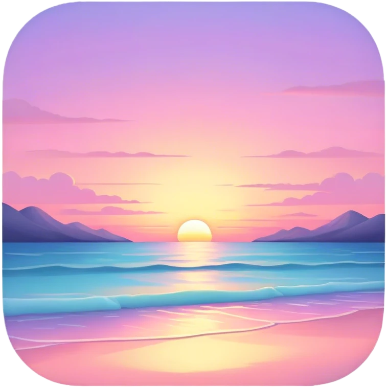 Pastel sunset emoji