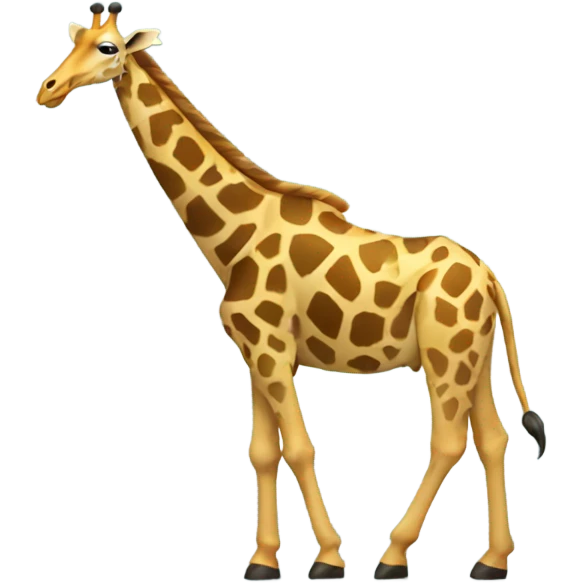 a giraffe playing casino emoji